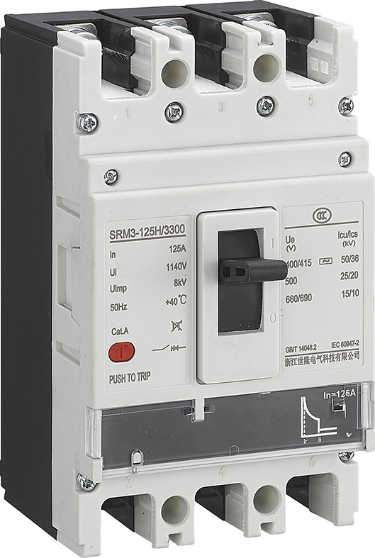 SRM3-125S /160S نوع ثابت مغناطيسي قاطع دائرة الحالة المقولبة